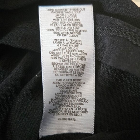 Michael Michael Kors Womens Black Dress W/ Metal Stud Detail Size 8 3/4 Sleeve P - Picture 7 of 7